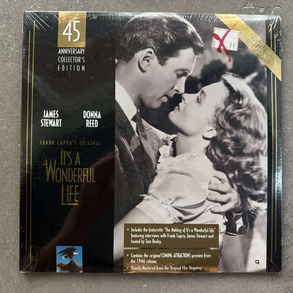 Laserdisc Other - “IT’S A WONDERFUL LIFE” 2-LASERDISC SEALED (1946) 45TH ANN COLLECTOR'S EDITION